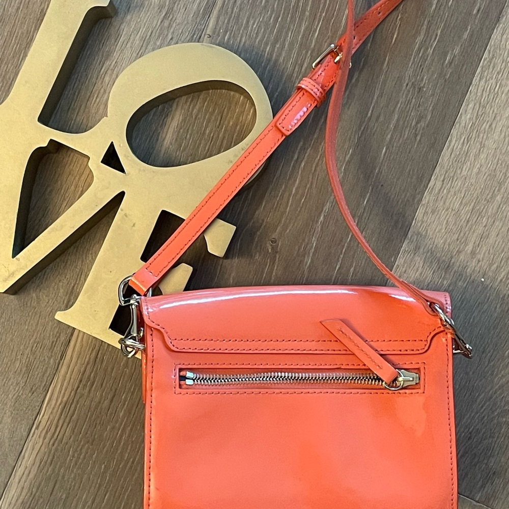 Dooney & Bourke Vibrant Melon Patent Leather Crossbody Bag - Picture 4 of 9